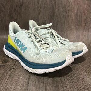 Hoka Mach 4 Mens Running Shoes Size 9.5 D Blue Glass